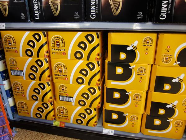 Boddingtons beer old and new packaging design