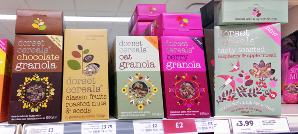 Dorset Cereals Granola on Shelf