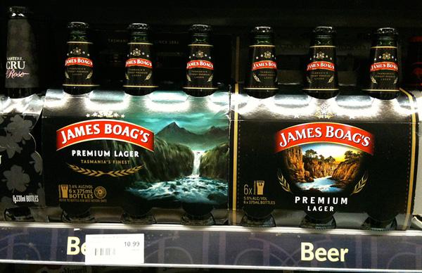 James Boag's Beer Pacakges
