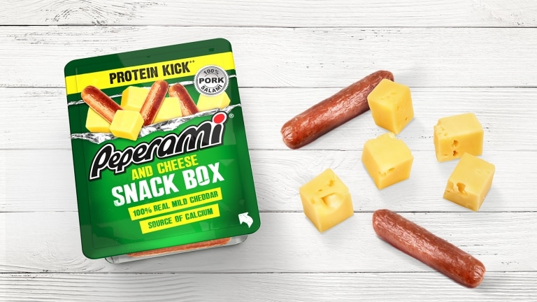 Snack box packaging | Peperami Branding